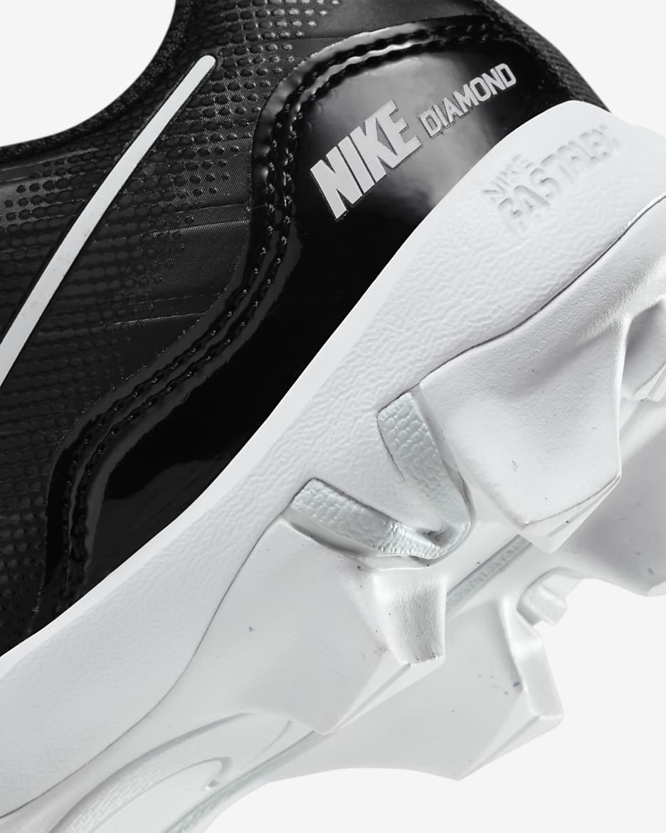 Nike Alpha Huarache 4 Keystone Little/Big Kids' Baseball Cleats - Black/Pure Platinum/White