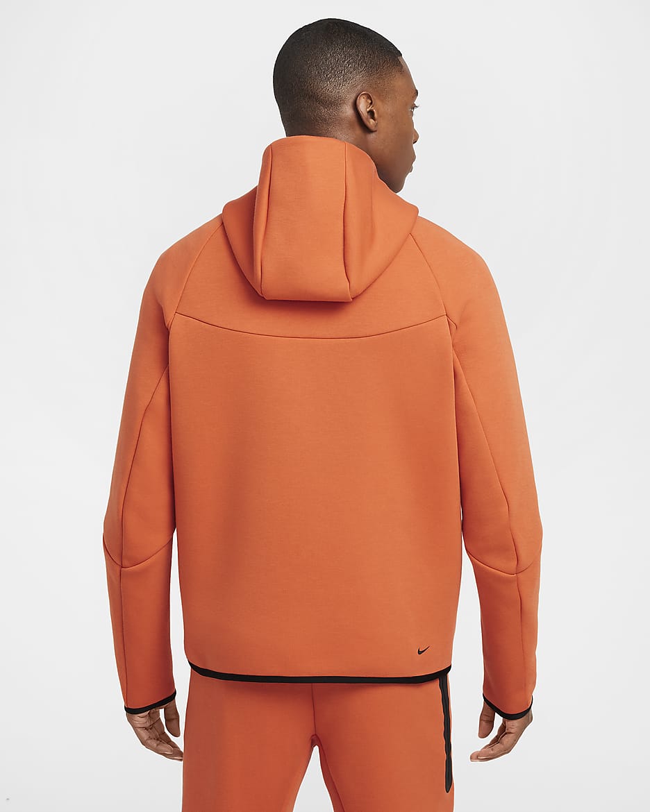 Nike Tech Men's Full-Zip Windrunner Hoodie - Vintage Coral/Black