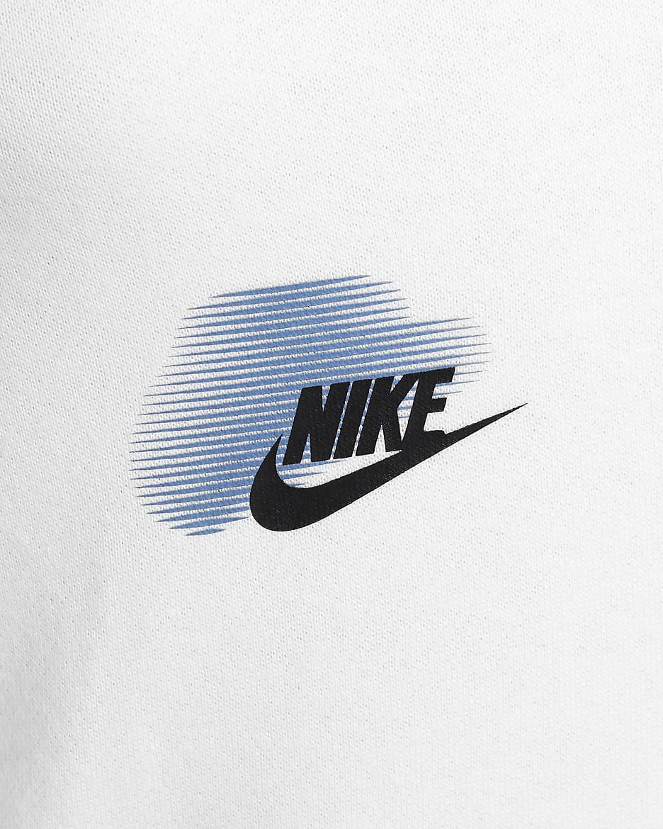 Sweat à col ras-du-cou Nike Sportswear Standard Issue pour ado (garçon) - Blanc