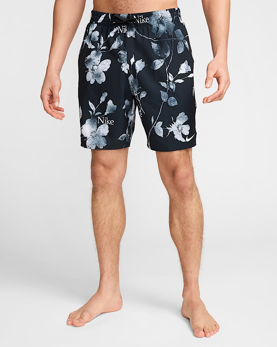 Shorts Volley de 18 cm con forro de ropa interior para hombre Nike Swim Breaker - Negro