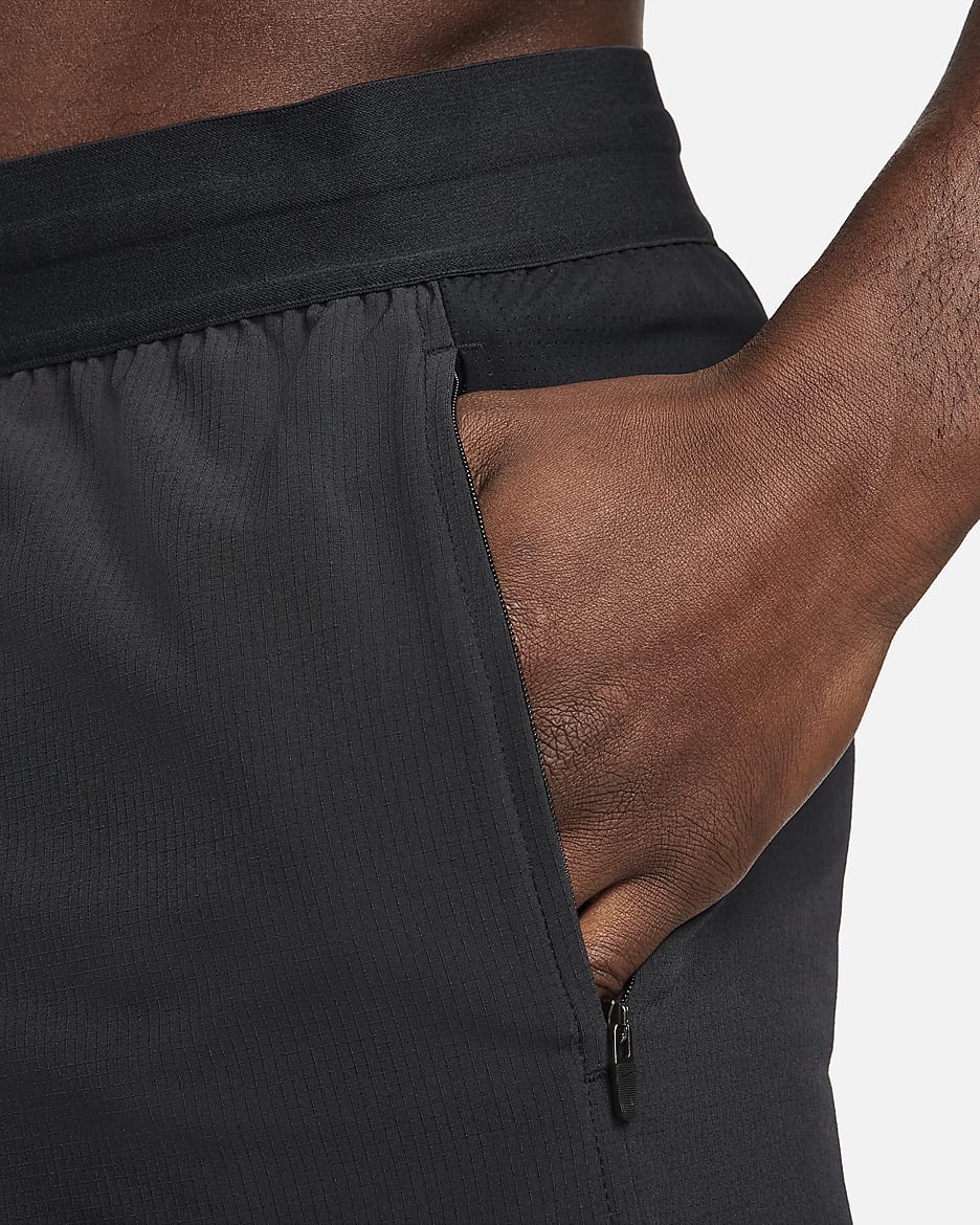 Ungefütterte Nike Flex Rep Dri-FIT-Fitnessshorts für Herren (ca. 12,5 cm) - Schwarz/Schwarz/Schwarz