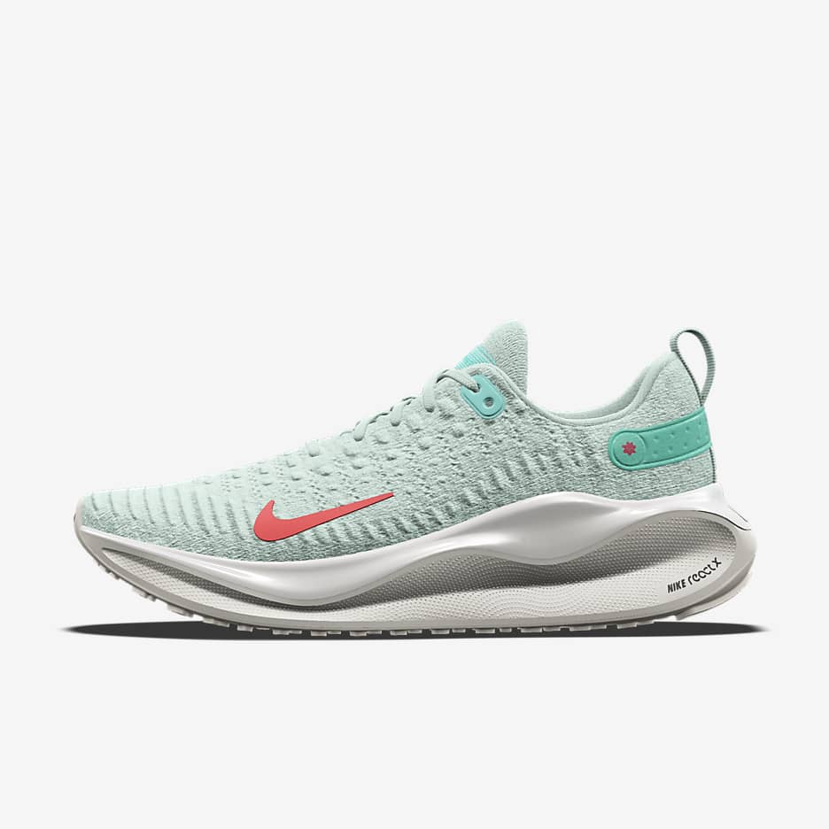 Nike InfinityRN 4 By You Custom Men's Road Running Shoes - Jade Ice/Jade Ice/Jade Ice