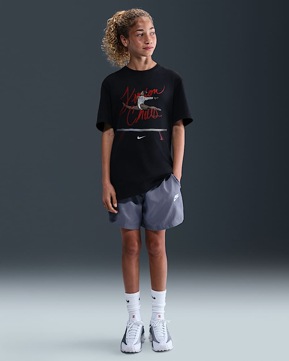 Jordan Chiles "So Win" Big Kids' Nike T-Shirt - Black