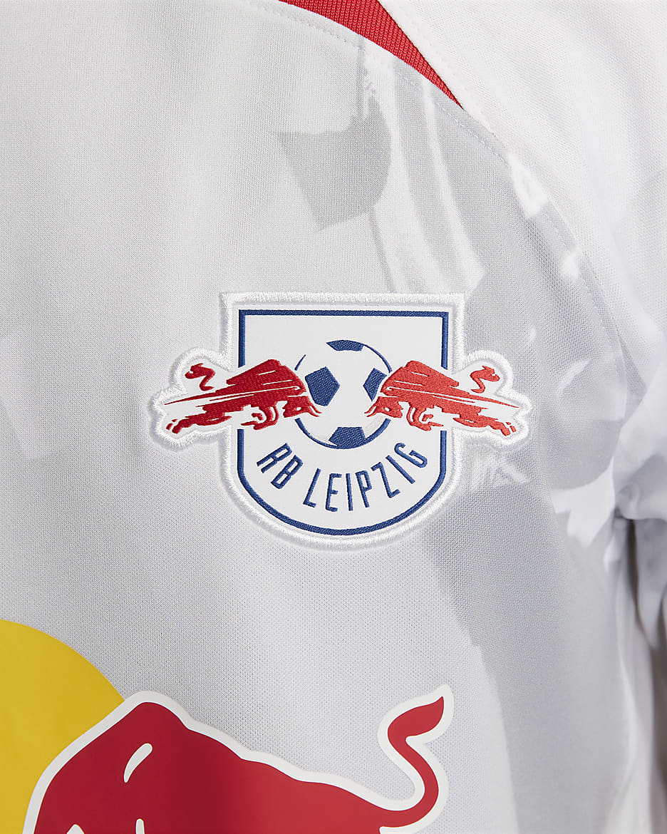 RB Leipzig 2022/23 Stadium Home Men's Nike Dri-FIT Football Shirt - White/Global Red/Global Red