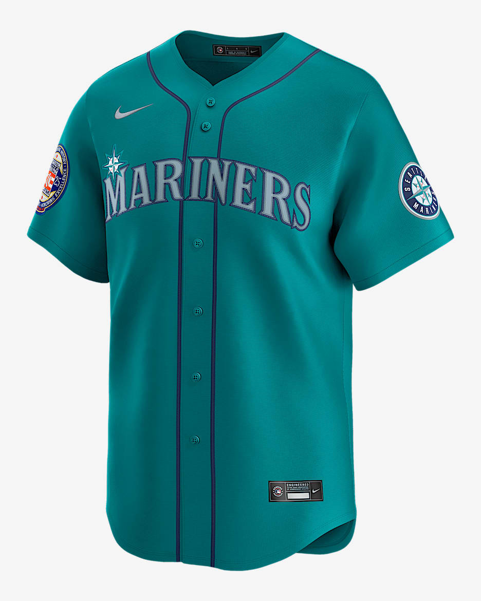 Ichiro Suzuki Seattle Mariners 2025 Hall of Fame Men's Nike Dri-FIT ADV MLB Limited Jersey - Aqua