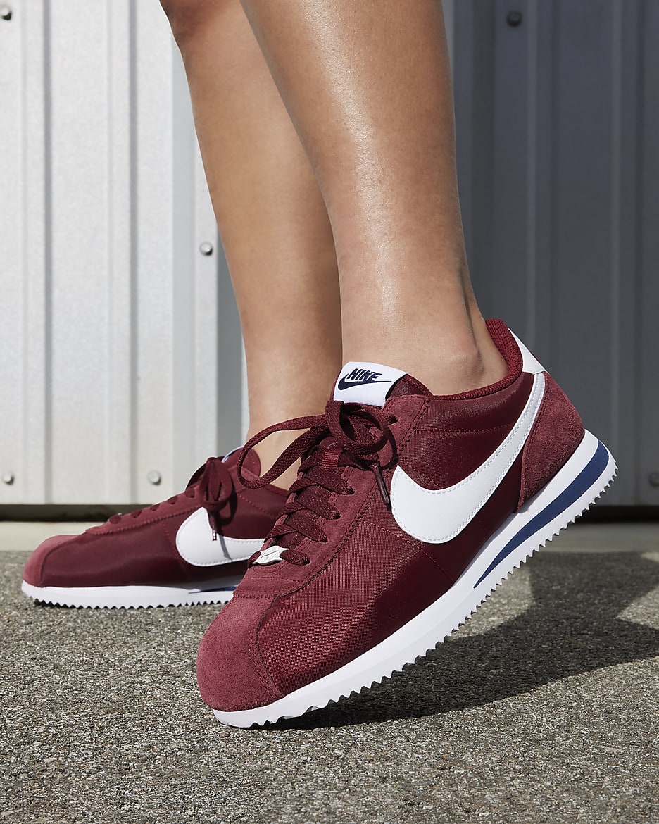 Nike Cortez Textile Shoes - Team Red/Midnight Navy/Black/White