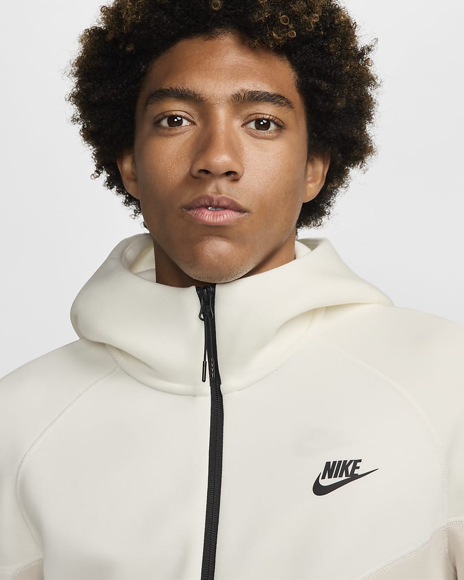 Nike Sportswear Tech Fleece Windrunner Men's Full-Zip Hoodie - Light Orewood Brown/Sail/Black