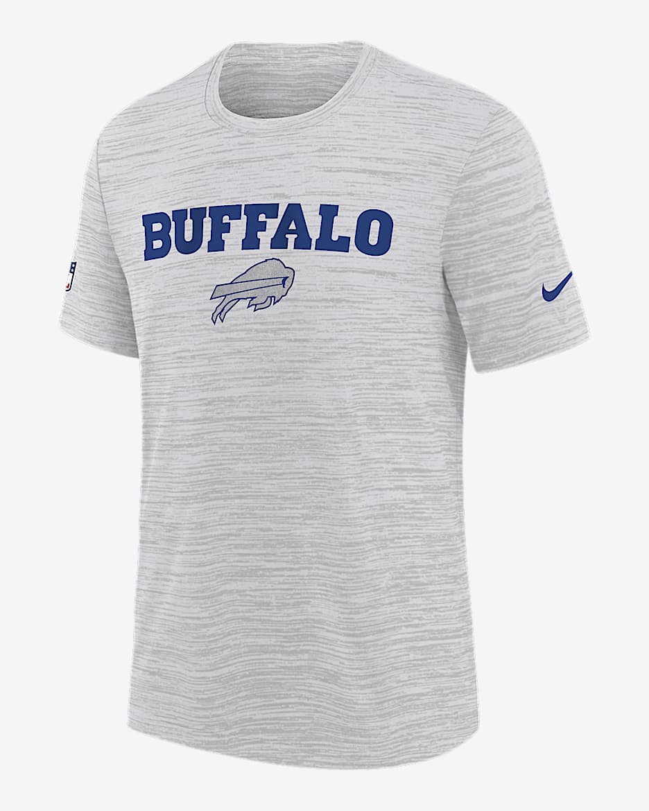 Buffalo Bills Rivalry Sideline Velocity Big Kids' Nike Dri-FIT NFL T-Shirt - White