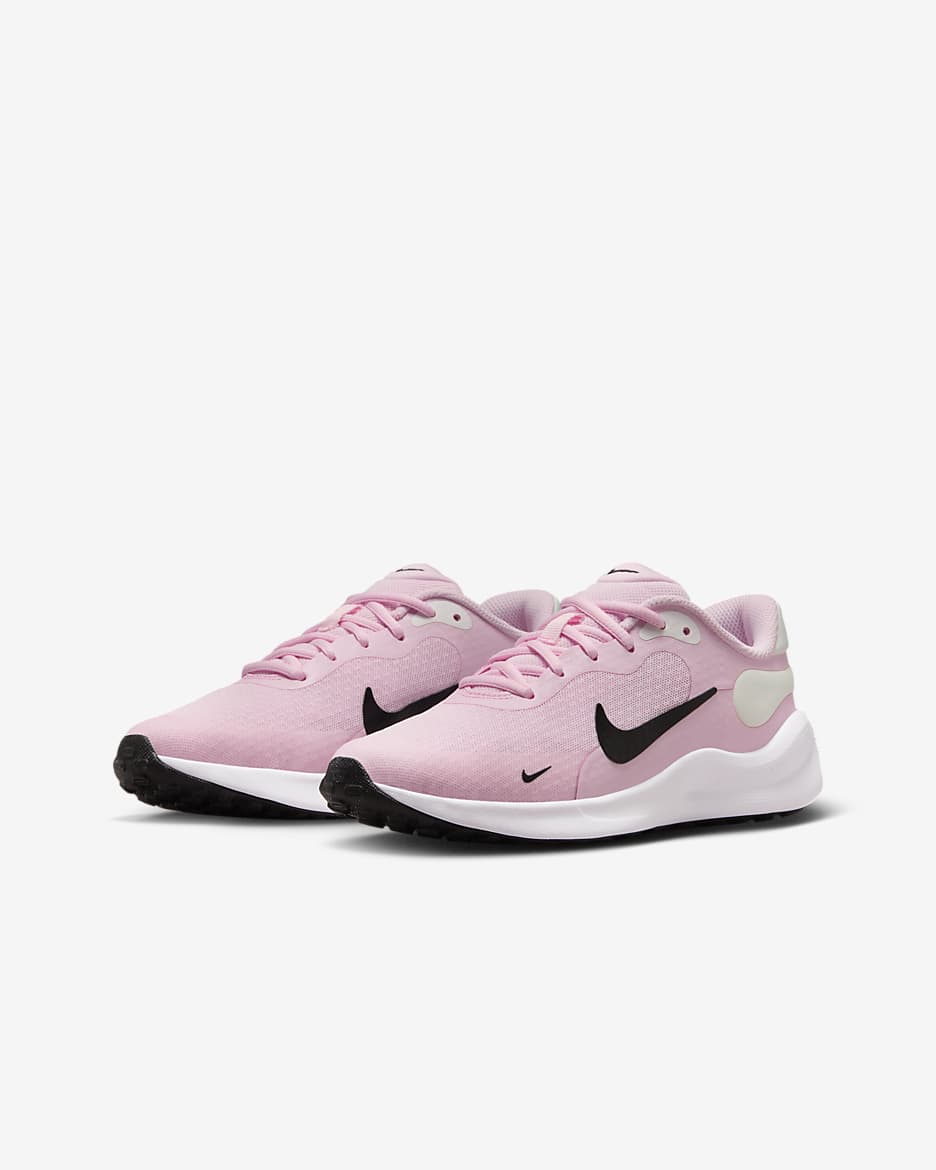 Nike Revolution 7 Laufschuh für ältere Kinder - Pink Foam/Summit White/Weiß/Schwarz