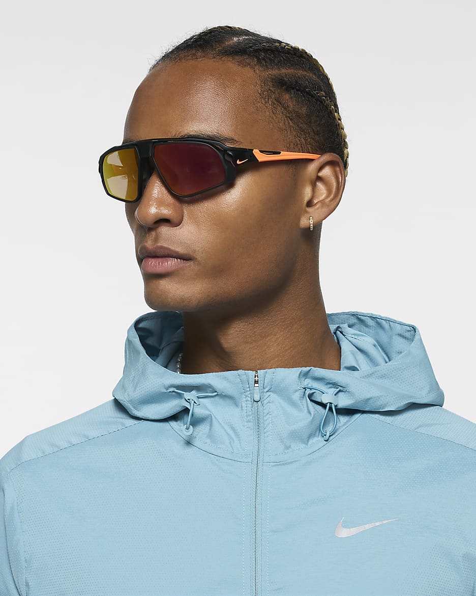 Nike Flyfree Road Tint Sunglasses - Black/Orange