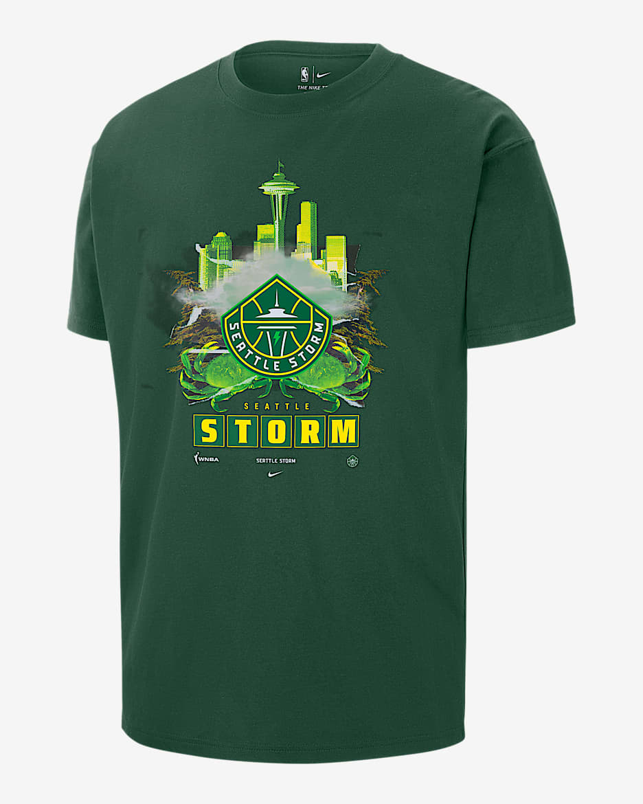 Playera Nike WNBA Max90 para hombre Seattle Storm - Abeto