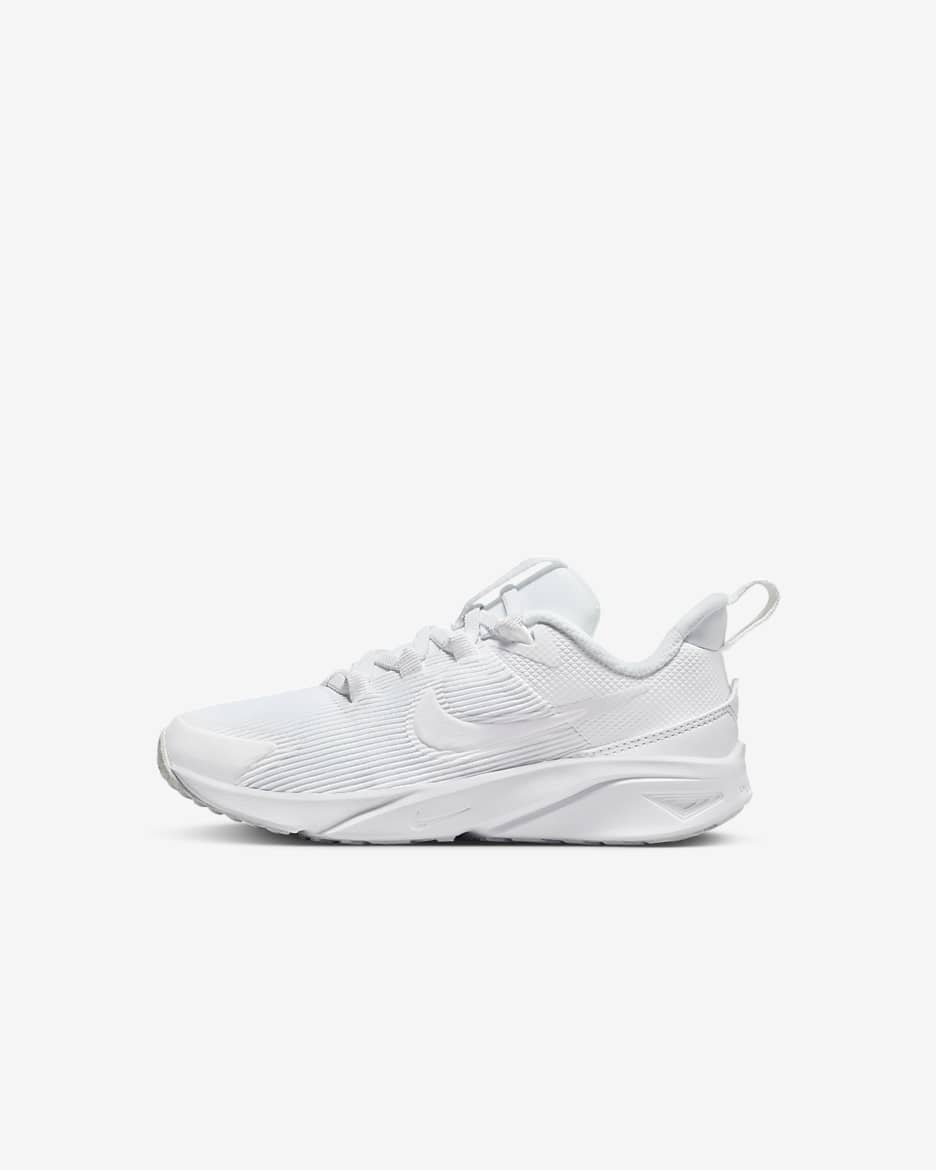 Chaussure Nike Star Runner 4 pour enfant - Blanc/Blanc/Pure Platinum/Blanc