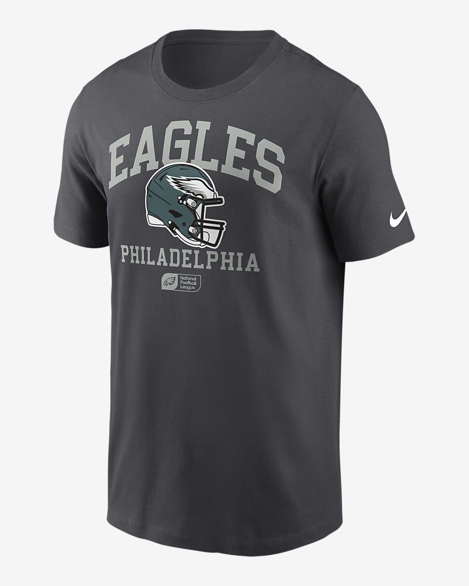 Philadelphia Eagles Helmet Essential Men's Nike NFL T-Shirt - Anthracite