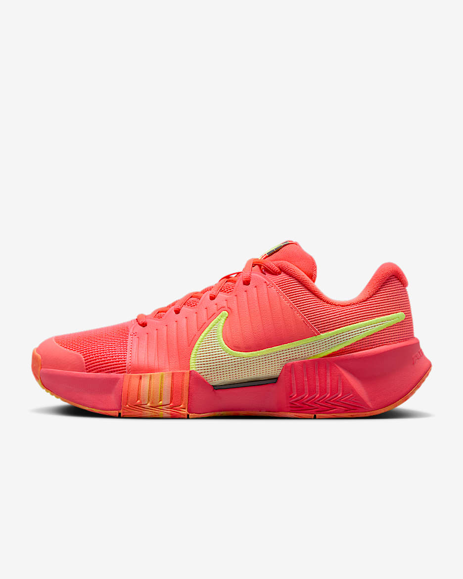 Nike Zoom Challenge Women's Pickleball Shoes - Hyper Orange/Volt/Medium Ash/Barely Volt