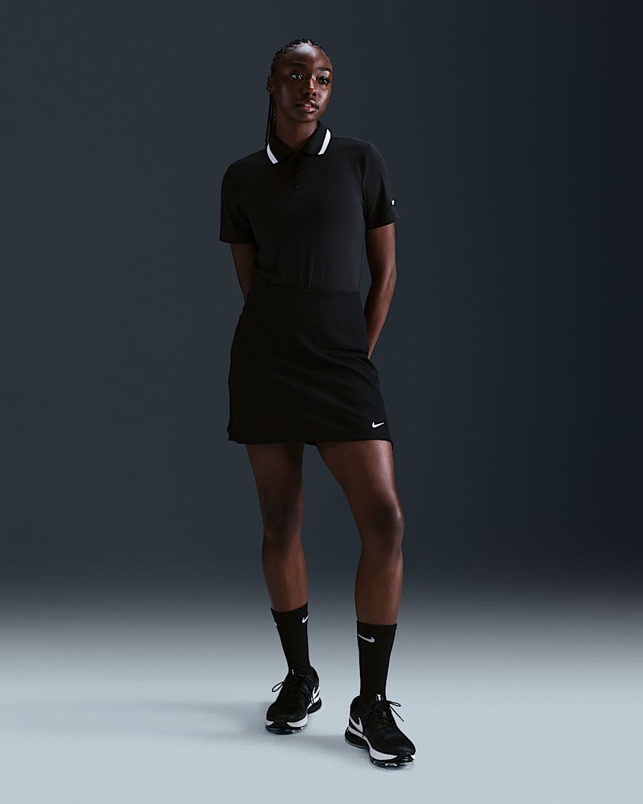 Nike Tour Women's Dri-FIT ADV Golf Skirt - Black/White