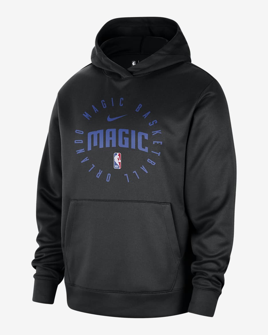 Orlando Magic Spotlight Men's Nike Dri-FIT NBA Pullover Hoodie - Black/Game Royal