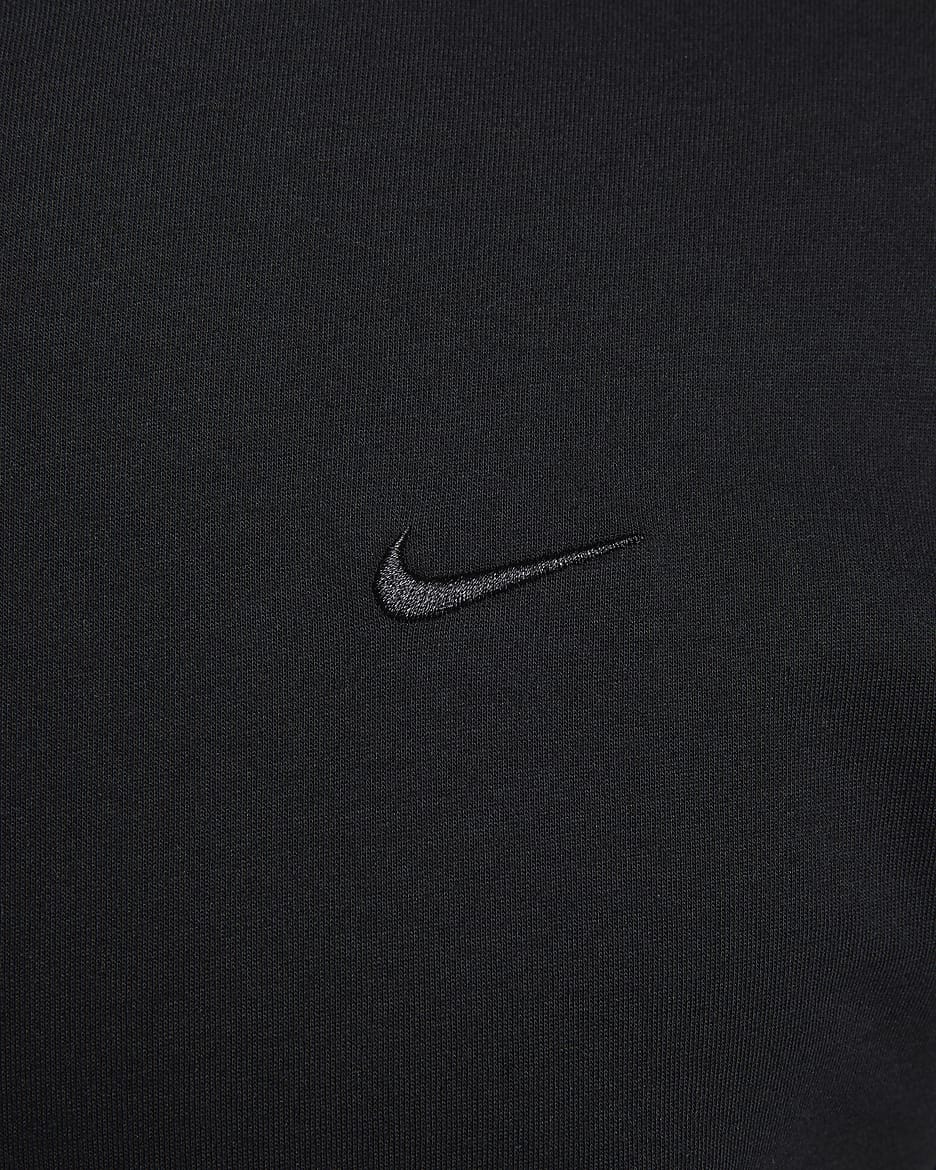 Nike Primary Men's Dri-FIT Short-sleeve Versatile Top - Black/Black