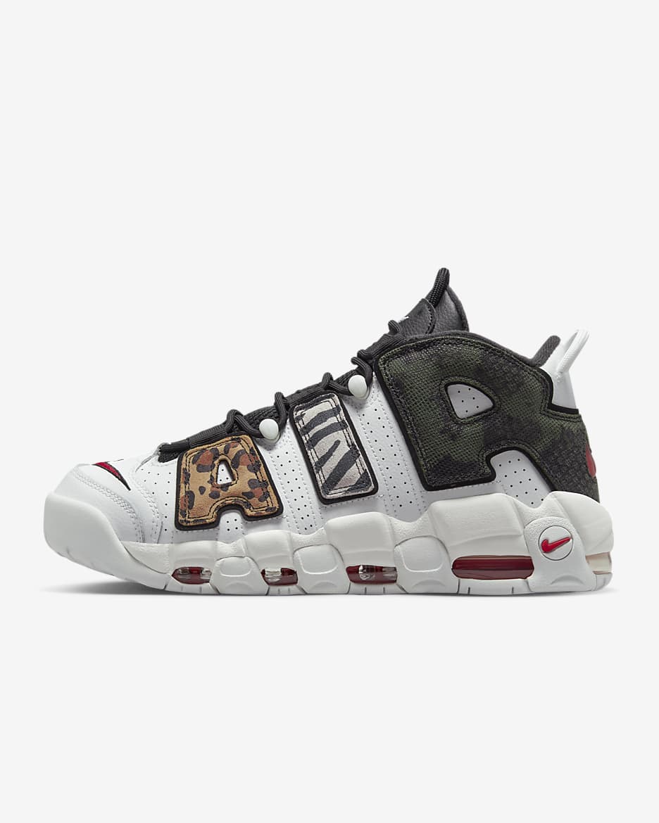 Nike Air More Uptempo '96 Men's Shoes - Summit White/Black/White/University Red