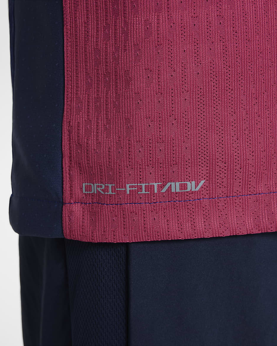 Zápasový/domácí fotbalový dres Nike Dri-FIT ADV Authentic FC Barcelona 2024/25 pro větší děti - Deep Royal Blue/Noble Red/Midnight Navy/Club Gold