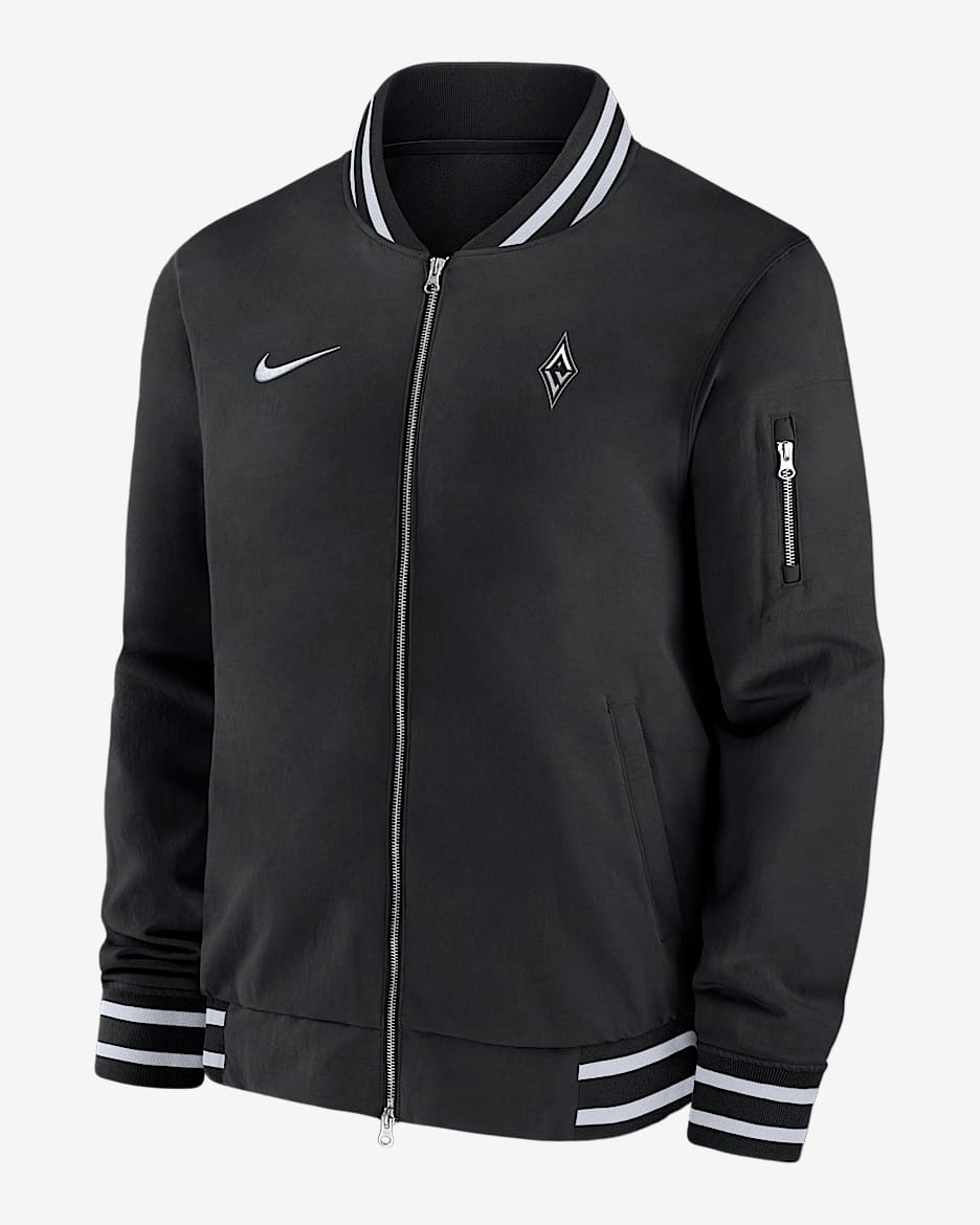 Las Vegas Aces Men's Nike WNBA Bomber Jacket - Black
