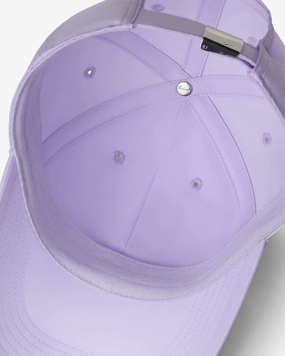 Nike Dri-FIT Club Kids' Unstructured Metal Swoosh Cap - Lilac Bloom