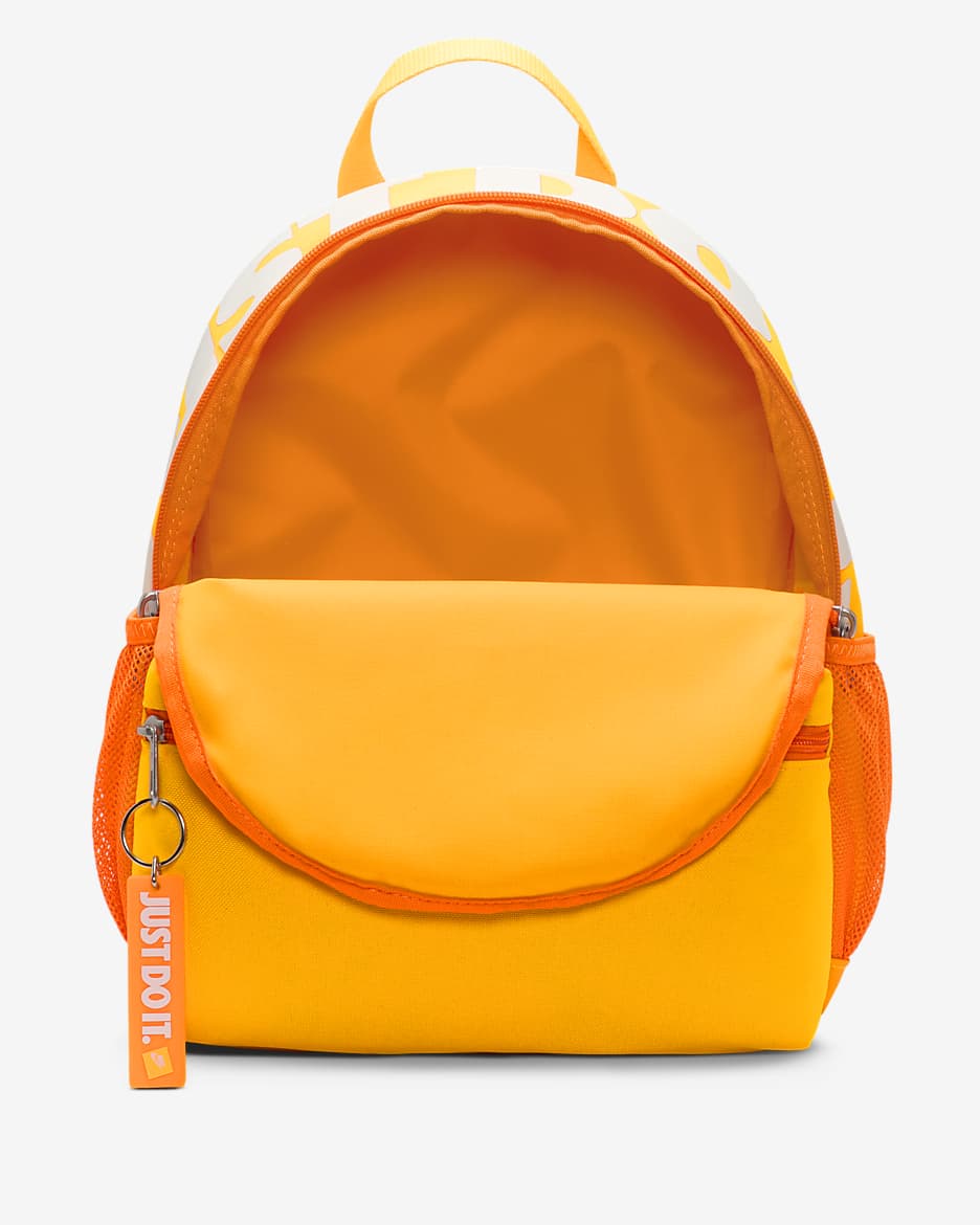 Nike Brasilia JDI Kids' Mini Backpack (11L) - Laser Orange/Sail/Total Orange