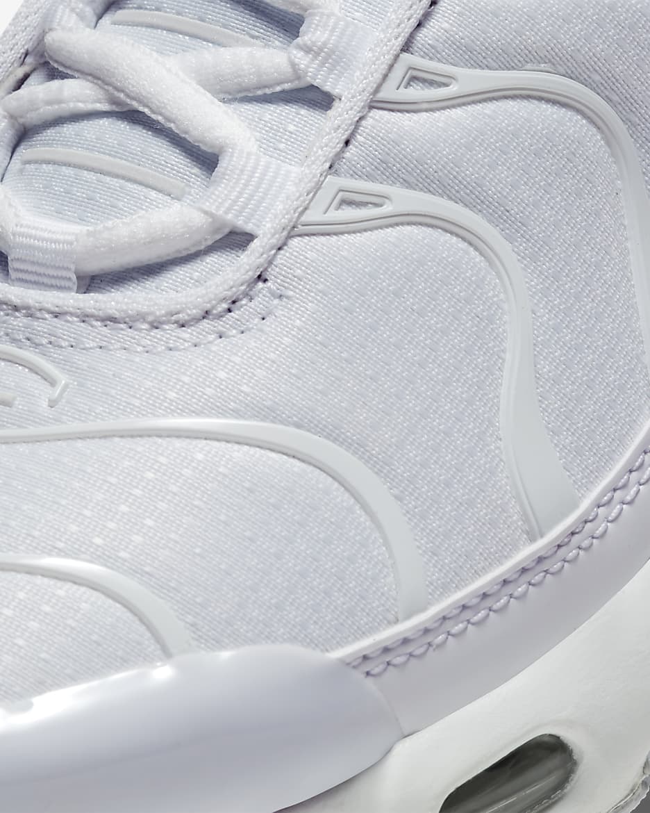 Scarpa Nike Air Max Plus - Ragazzi - Bianco/Argento metallizzato/Bianco