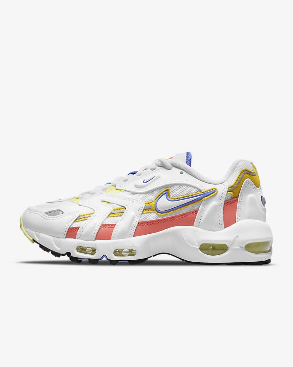 Nike Air Max 96 2 Women's Shoes - White/Magic Ember/Light Lemon Twist/White