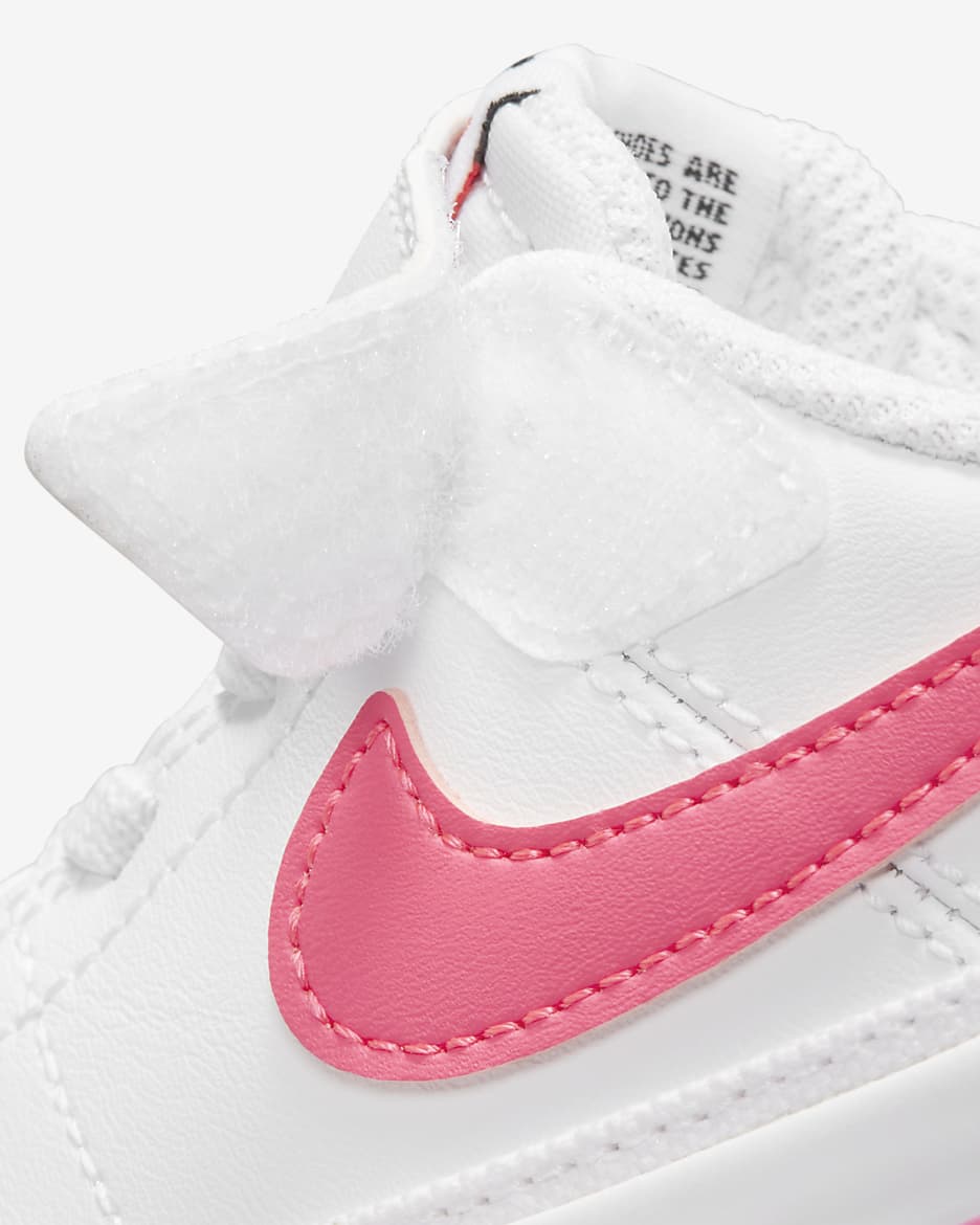 NikeCourt Legacy Baby/Toddler Shoes - White/Hyper Pink