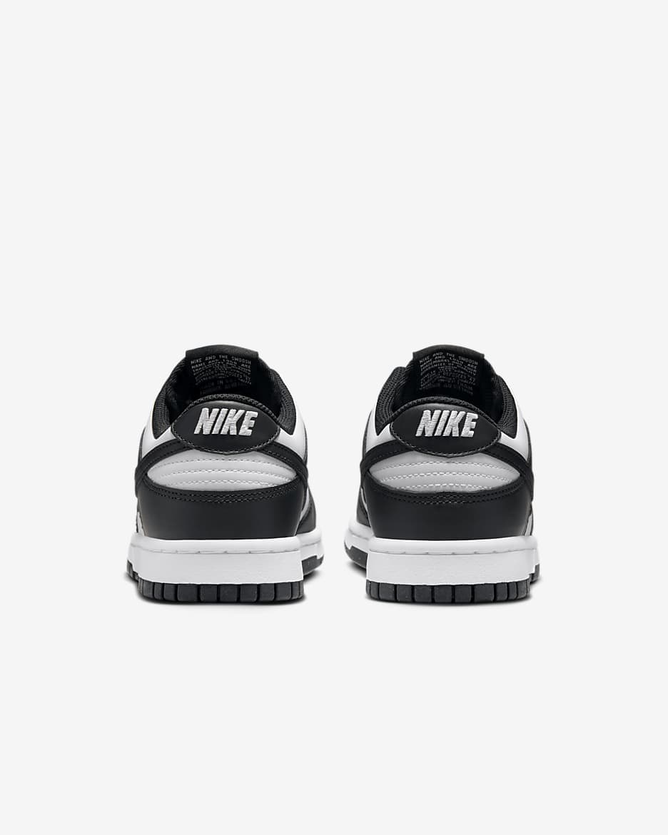 Nike Dunk Low-sko til kvinder - hvid/sort