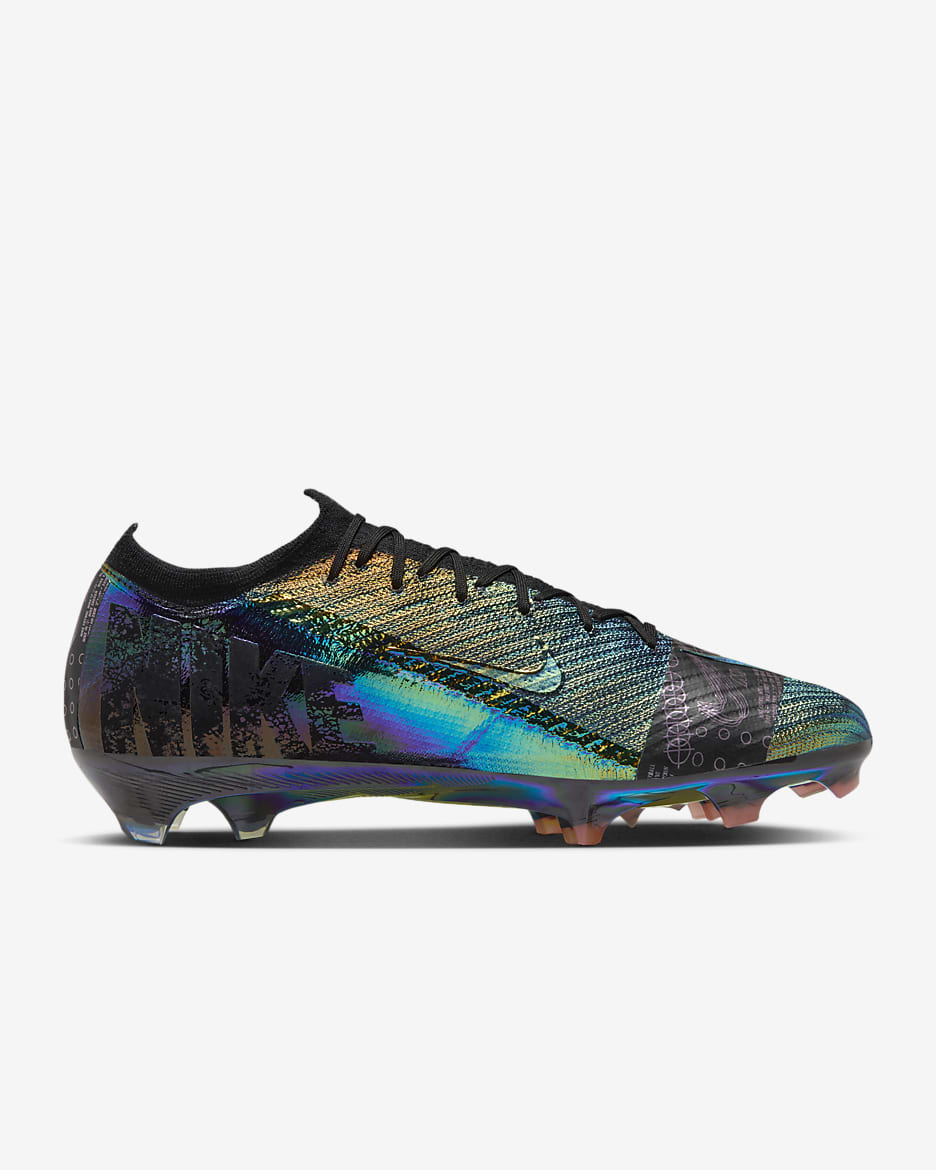 Nike Mercurial Vapor 16 Elite SE FG Low-Top Football Boot - Black/Black