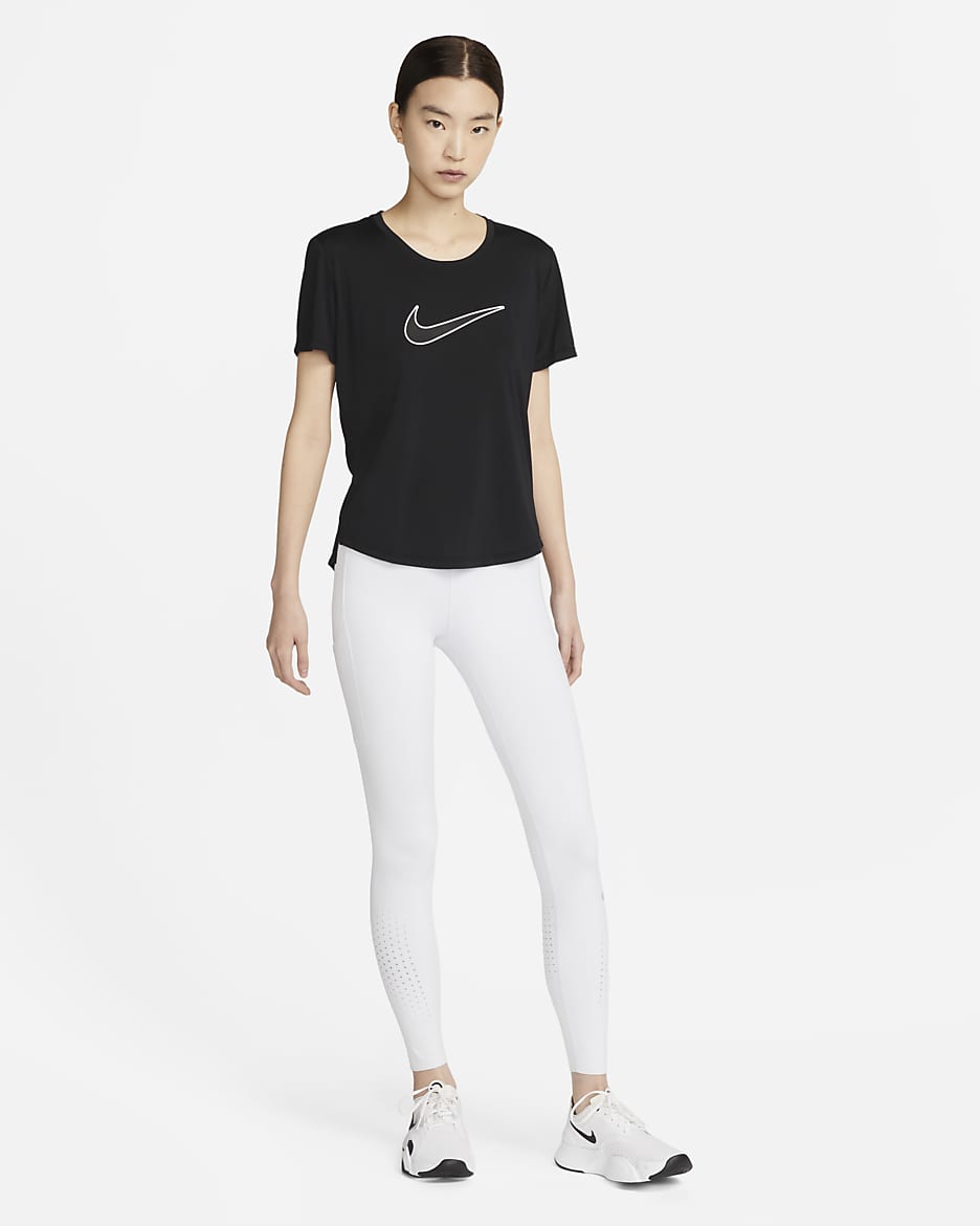 Nike Women's Running Top - Black/Black/White