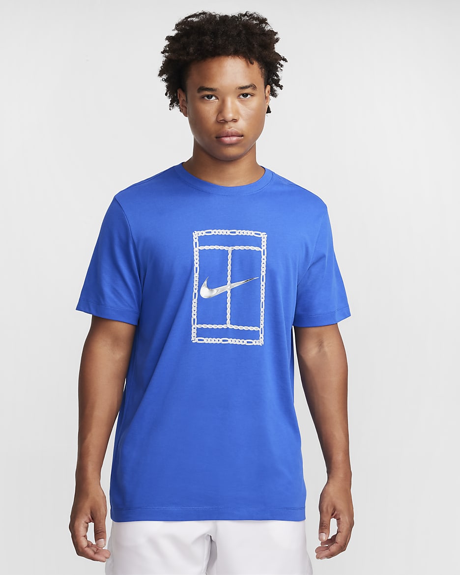 NikeCourt Men's Dri-FIT Tennis T-Shirt - Game Royal