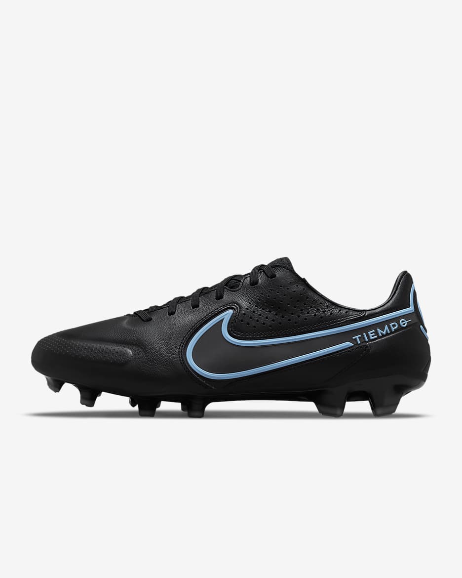 Kopačka Nike Tiempo Legend 9 Pro FG na pevný povrch - Černá/Iron Grey/Černá