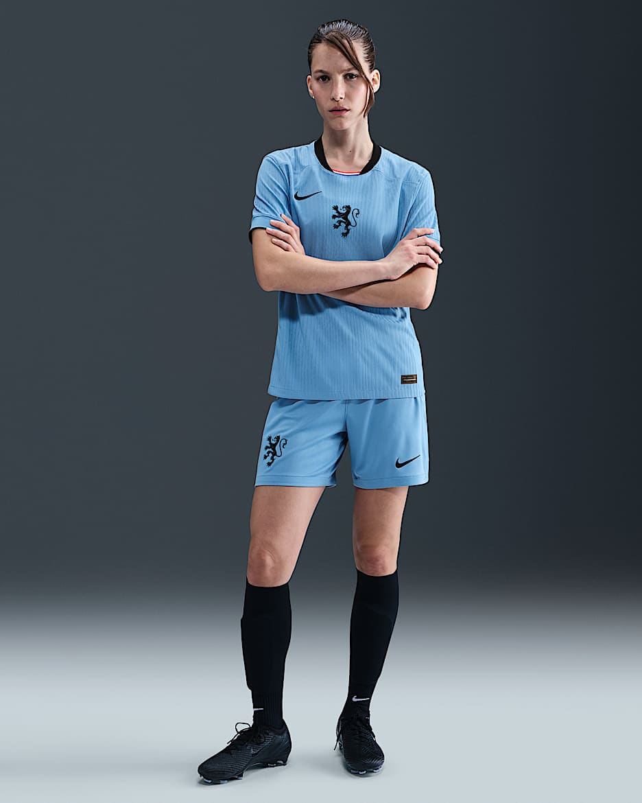 Netherlands 2025/26 Stadium Away Women's Nike Dri-FIT Football Replica Shorts - Blue Beyond/Black