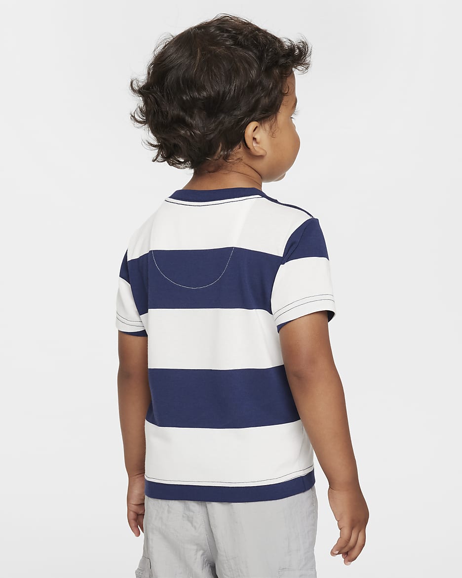 Nike Toddler Rugby Stripe T-Shirt - Midnight Navy