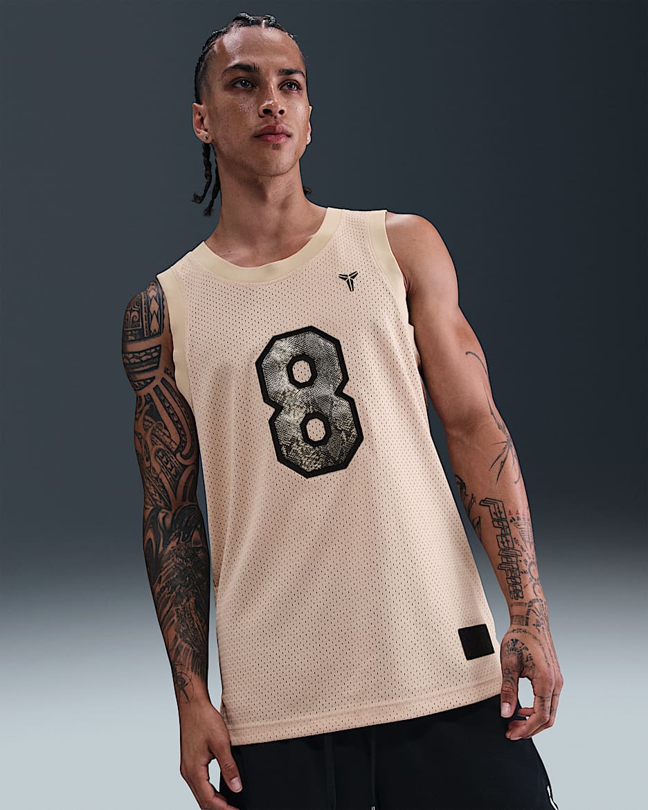 Jersey de básquetbol para hombre Kobe - Duna/Negro