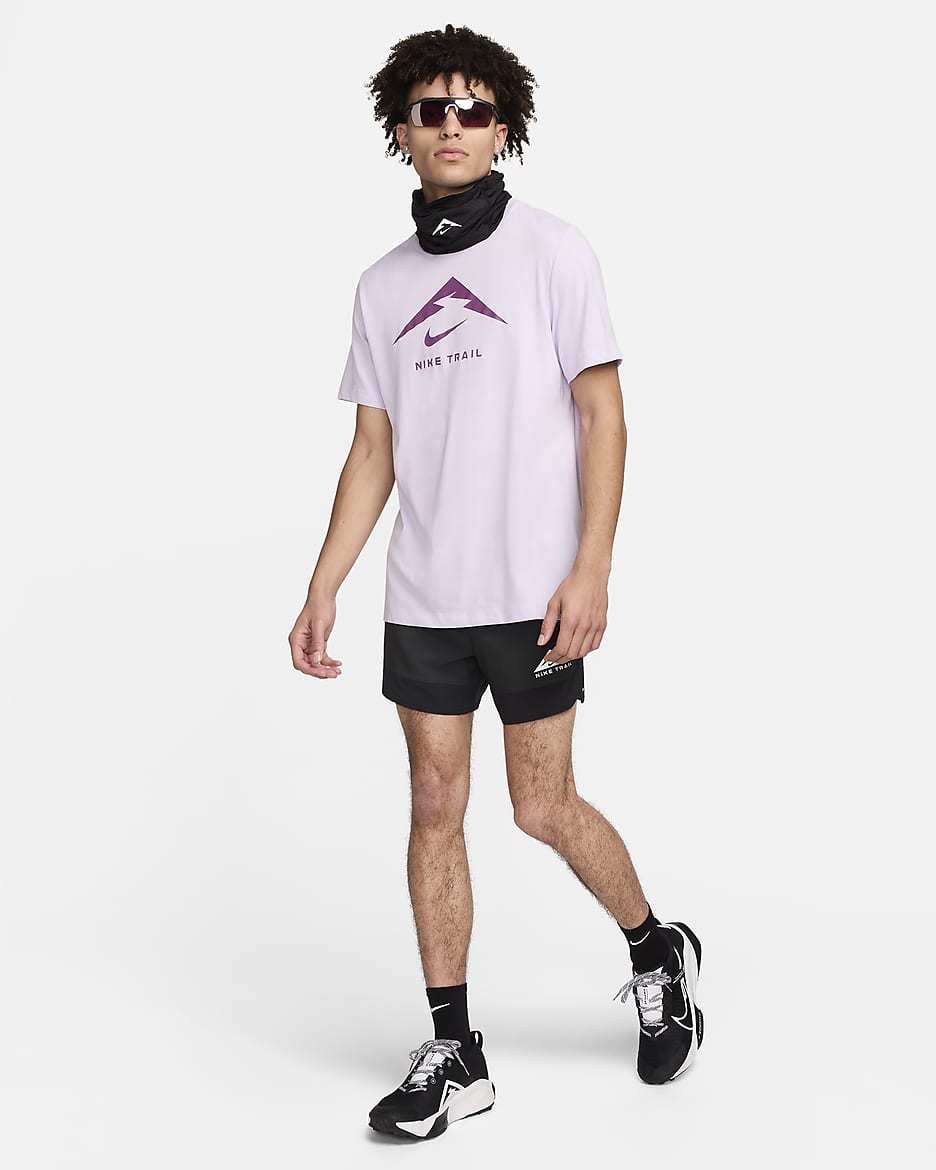 Playera de trail running para hombre Nike Dri-FIT - Bruma violeta