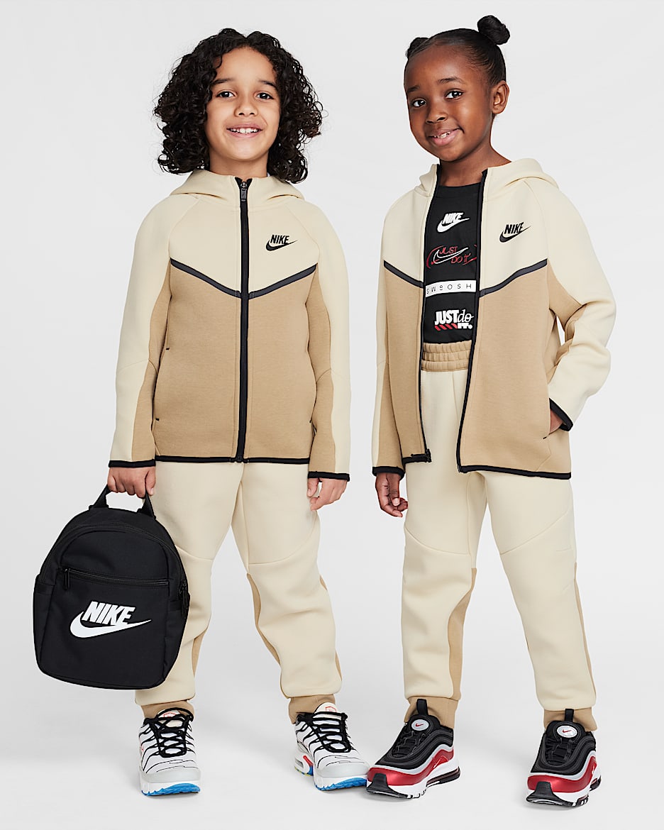 Nike Sportswear Younger Kids' Tech Fleece 2-Piece Full-Zip Set - Light Khaki