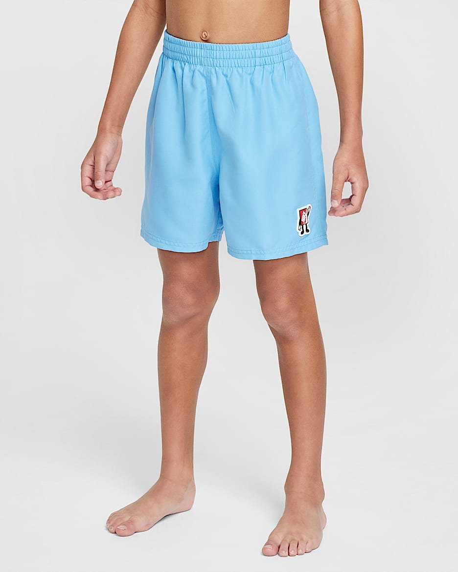 Nike Swim Breaker Older Kids' (Boys') 10cm (approx.) Brief-Lined Volley Shorts - University Blue/University Red/White/White