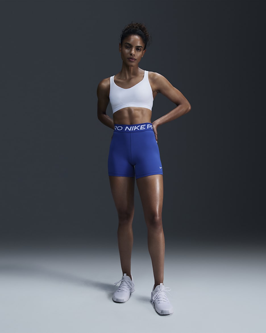 Short Nike Pro 365 13 cm pour Femme - Hyper Royal/Blanc