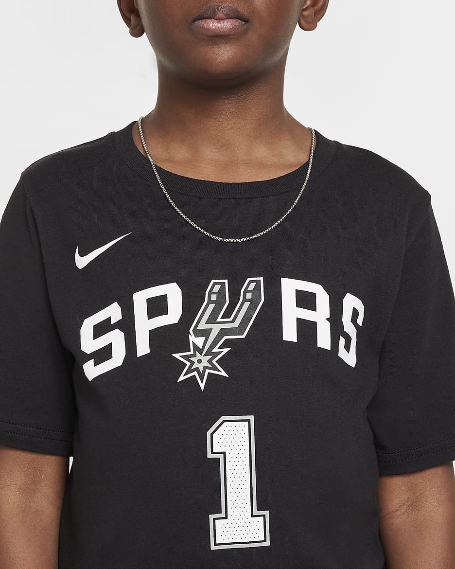 Victor Wembanyama San Antonio Spurs Essential Nike NBA-T-Shirt (ältere Kinder) - Schwarz