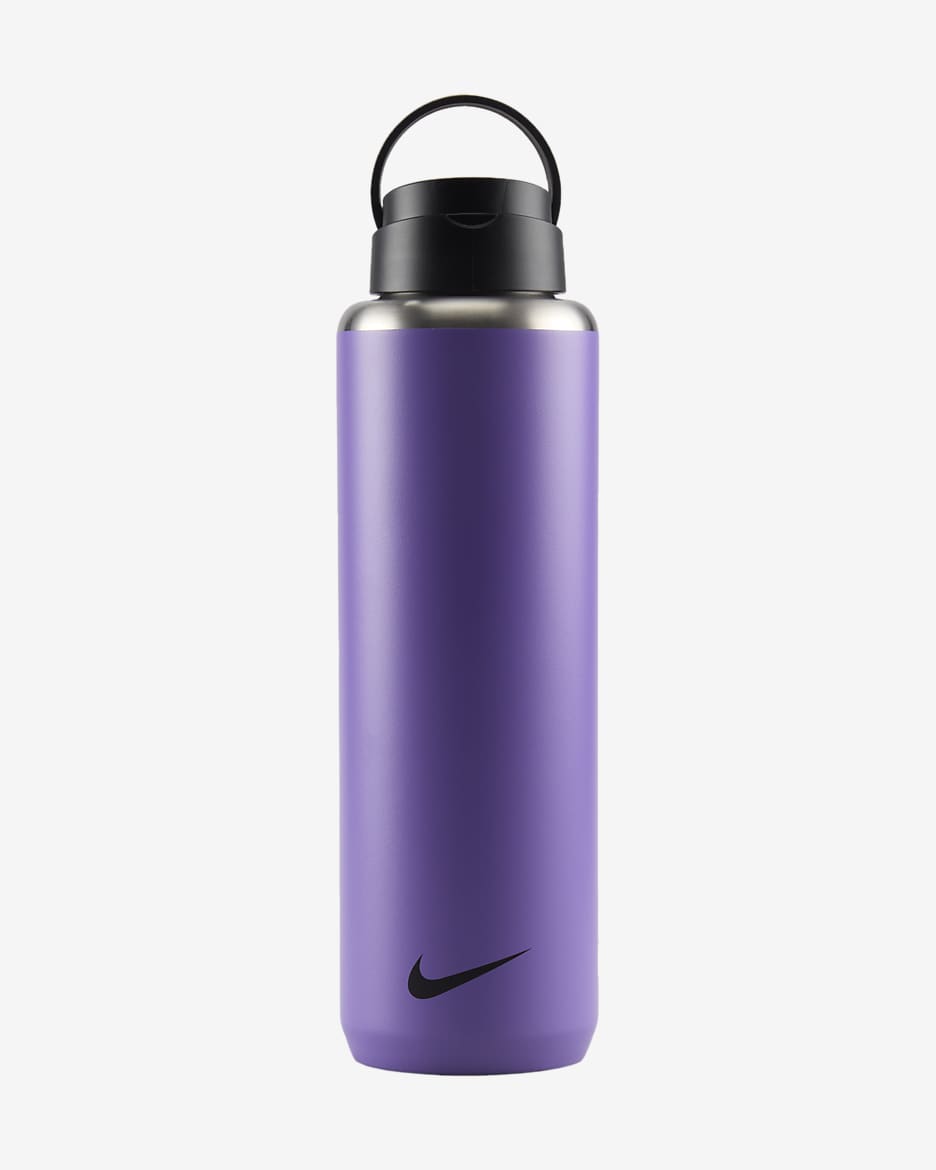 Nike Recharge Stainless Steel Straw Bottle (32 oz) - Purple