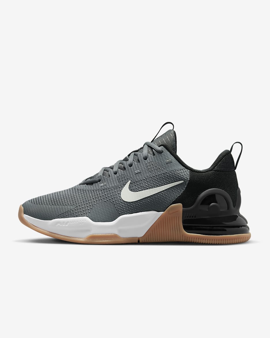 Nike Air Max Alpha Trainer 5 Men's Workout Shoes - Iron Grey/Black/Gum Medium Brown/Phantom