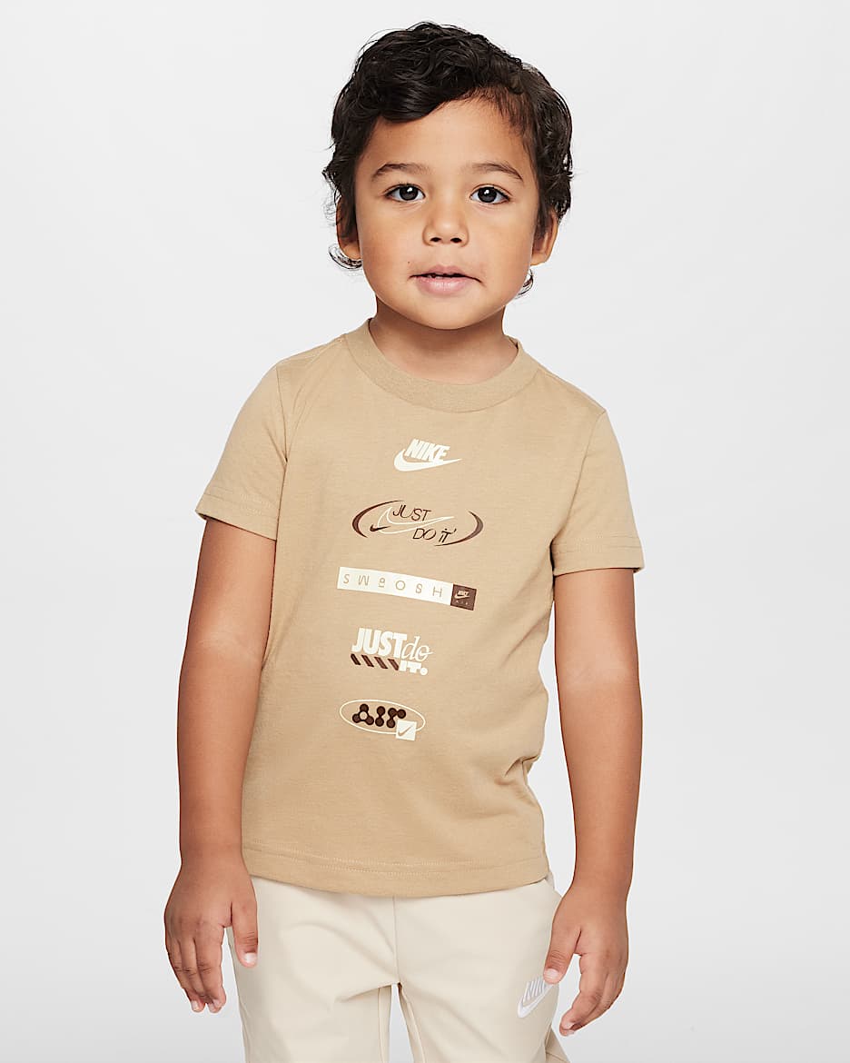 Nike Toddler Brandmark Stack T-Shirt - Parachute Beige