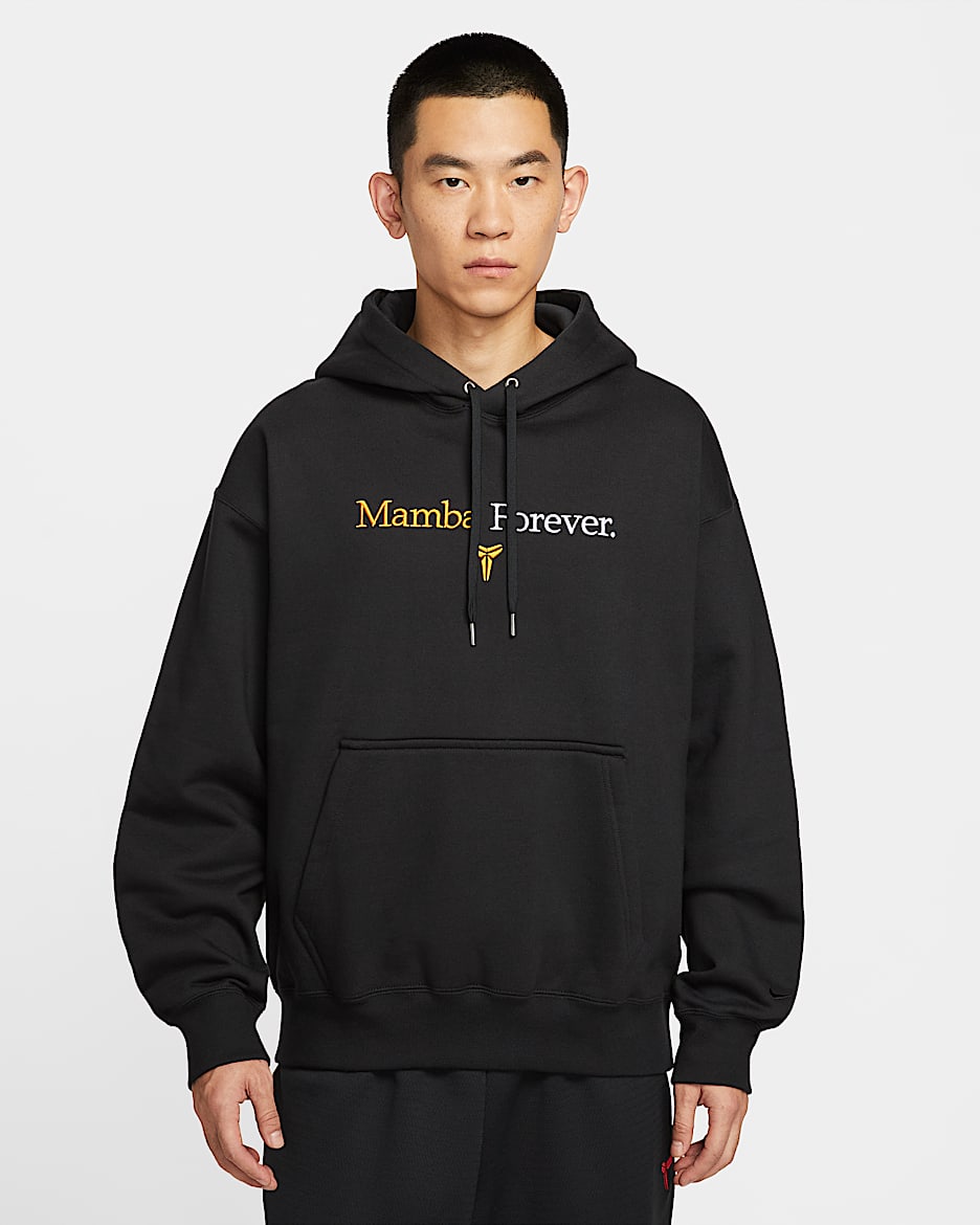 Kobe Men's Fleece Hoodie - Black/University Gold