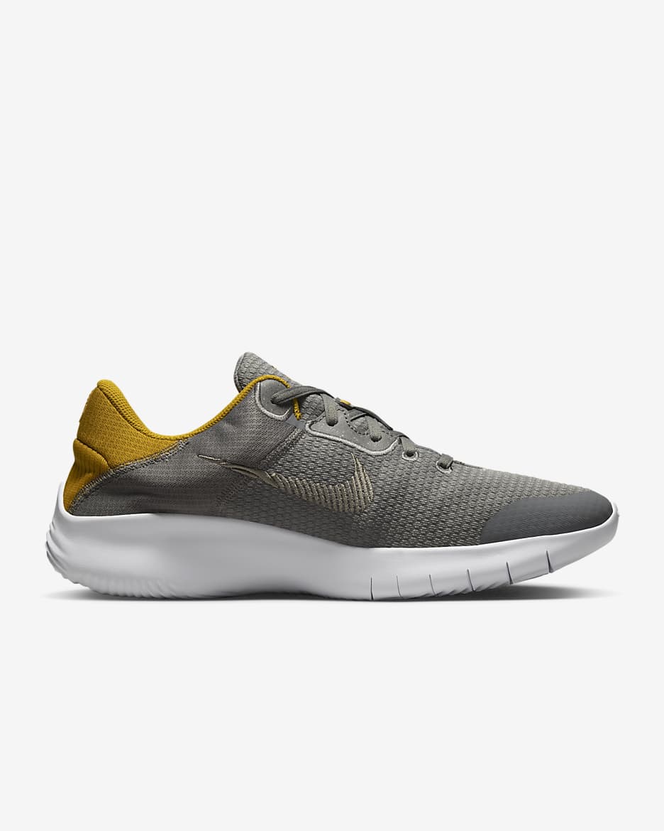 Nike Flex Experience Run 11 Men's Road Running Shoes - Flat Pewter/Gold Suede/White/Metallic Pewter