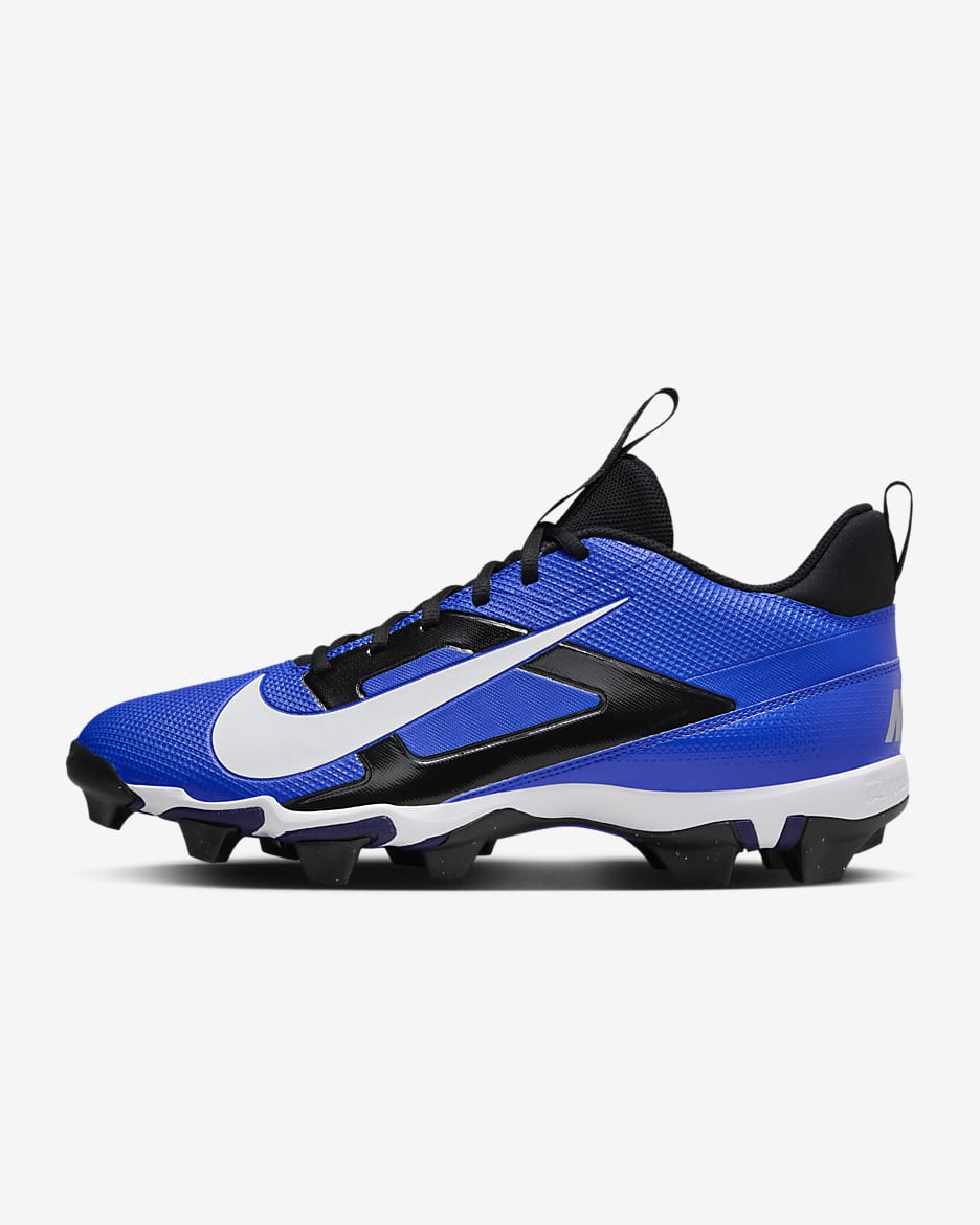 Nike Alpha Menace 4 Shark Football Cleats - Hyper Royal/Metallic Silver/Midnight Navy/White
