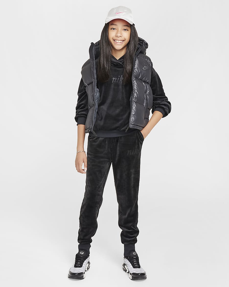 Nike Sportswear Girls' Joggers - Black/Anthracite