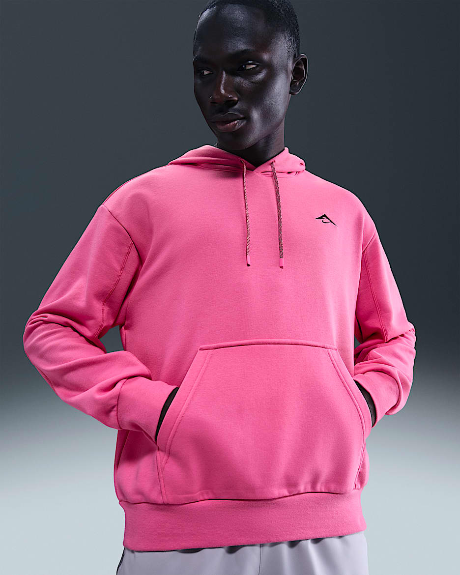 Nike Trail Magic Hour Men's Dri-FIT Running Hoodie - Pinksicle/Black